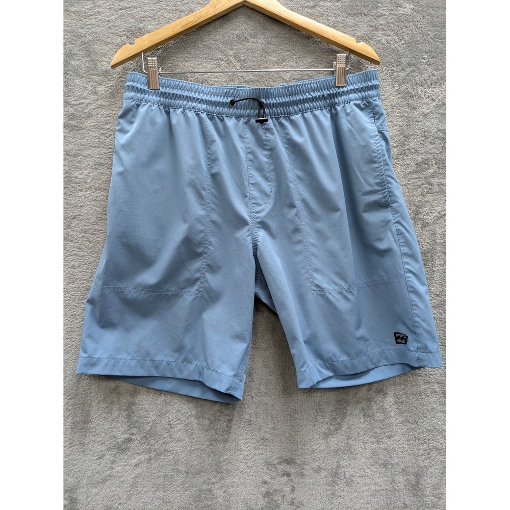 Gorpcore Performance Shorts Mens 32 Blue Billabong Elastic Waist Quick Dry